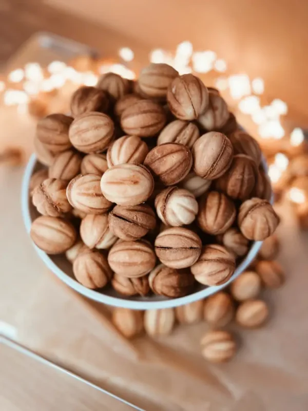Nut Shells (Horyshky) – Lila Bakery Nut Shells cookies with caramelized filling