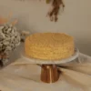 Whole Napoleon cake on a stand